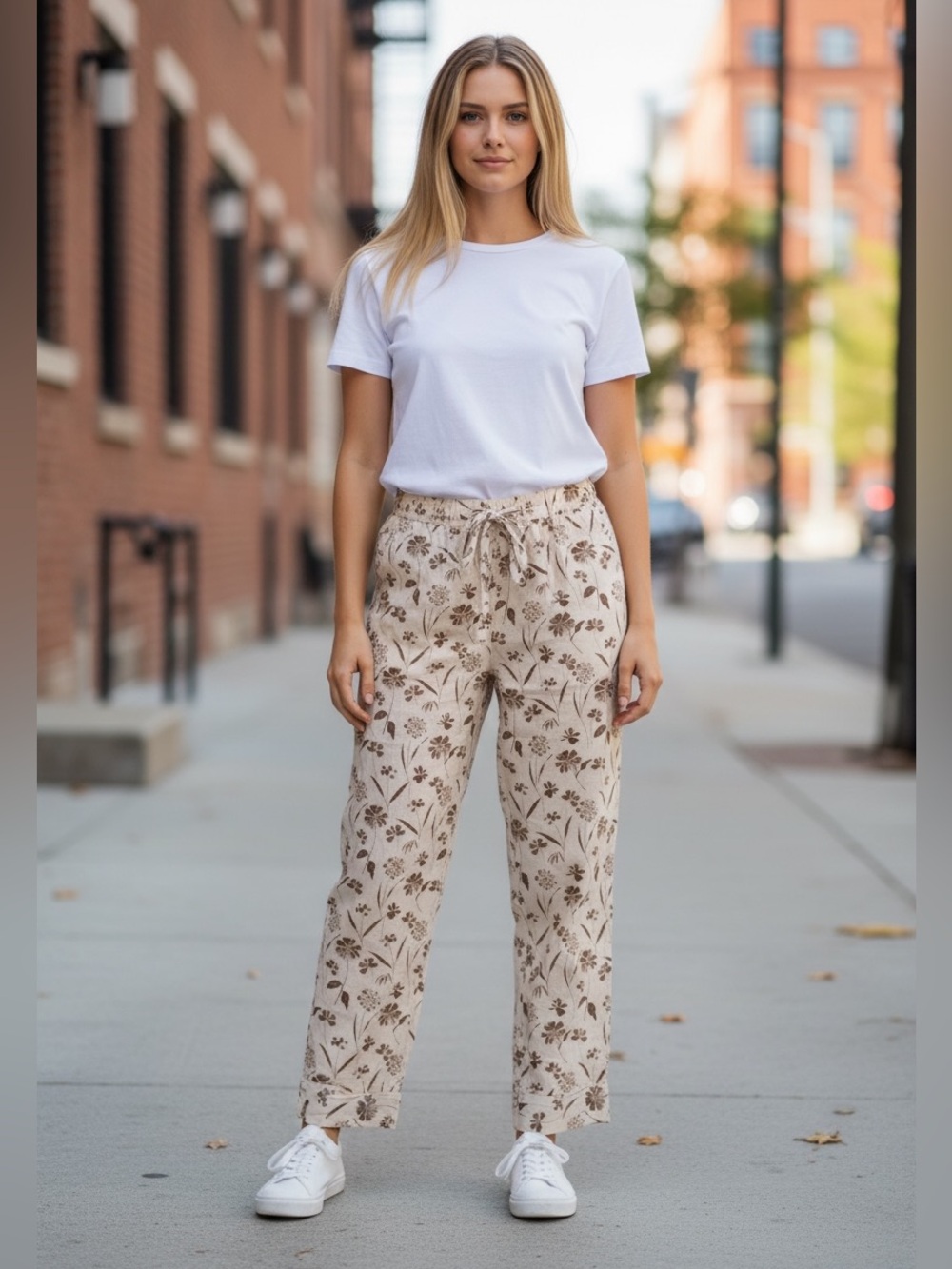 NWT Haven Well Within X Nordstrom 100% Organic Cotton Floral Lounge Pants Size M